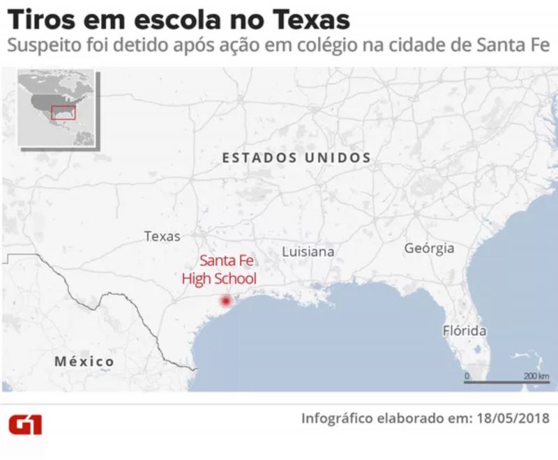Tiros em escola no Texas